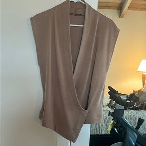 Chic Tan Wrap Cardigan
